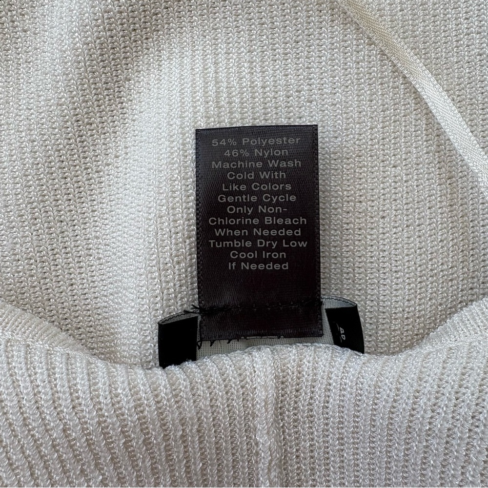 Ann Taylor Factory Elegant Cream Open-Front Cardigan - Picture 5 of 11